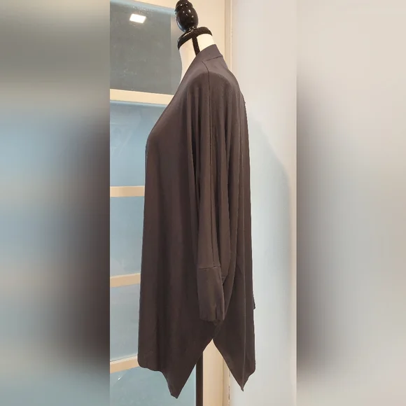 Gray Open Front Cardigan Sweater Lightweight - Picture 2 of 8